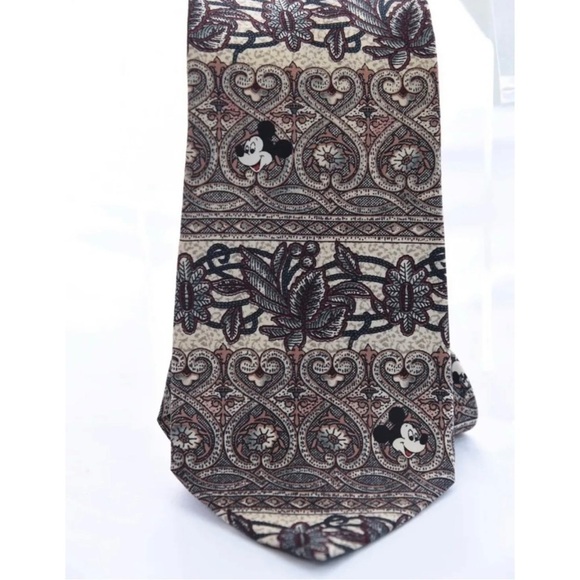 Oscar de la Renta Mens Silk Blue Red Paisley Geometric Ties Mickey Coca Cola Lot - Picture 5 of 15